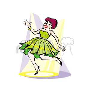dancinggirl clipart. Commercial use image # 139768
