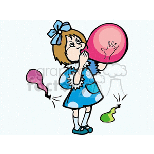   girl balloon balloons birthday birthdays girls party parties  girlball121.gif Clip Art Entertainment 
