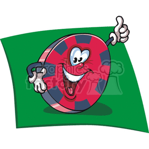 cartoon  poker chip clipart. Commercial use image # 140148