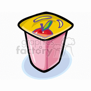   yogurt ice cream cup cups food dessert  yogurt.gif Clip Art Food-Drink 