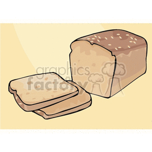   food bread loaf loafs sliced slice slices  bread141.gif Clip Art Food-Drink Bread 