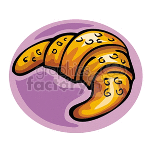   food bread croissant croissants roll rolls breakfast Clip Art Food-Drink Bread 