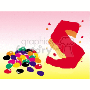   s jellybeans candy  DESSERTSTITLE08.gif Clip Art Food-Drink Candy 