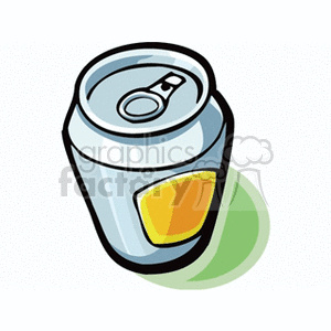 beverage beverages drink drinks can cans beer pop soda  canofbeer.gif Clip Art Food-Drink Drinks cartoon