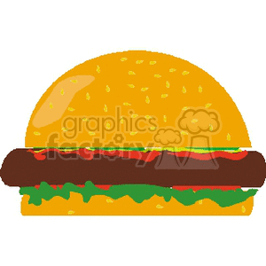 cartoon burger clipart. Commercial use image # 142161