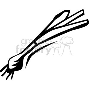 black and white wild onions clipart.