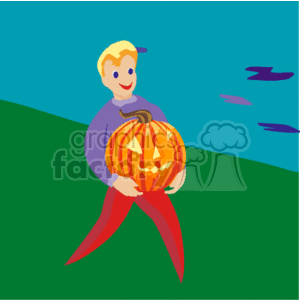 Halloween_pumpkin_man001 clipart. Royalty-free image # 144553