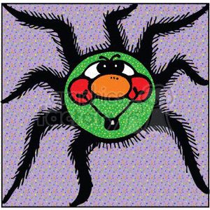 Funny fuzzy spider clipart. Commercial use image # 144870