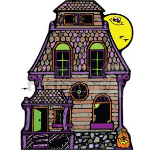 Scary haunted house clipart. Royalty-free image # 144922