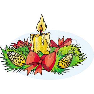 newyearcandle clipart. Commercial use image # 145194