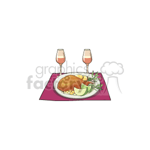 turkey_dinner_024c clipart. Commercial use image # 145579