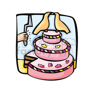 Wedding cake clipart. Commercial use image # 146136