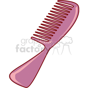 pink comb clipart. Royalty-free image # 146540