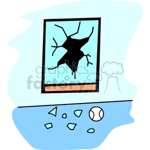broken window clipart. Royalty-free image # 146548