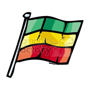 ethiopia flag waving clipart. Commercial use image # 148563
