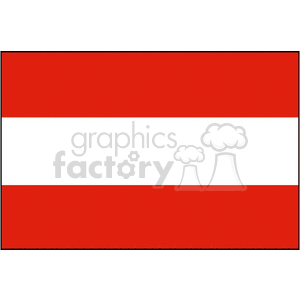 The Flag of Austria clipart. Commercial use image # 148579