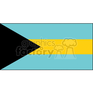 The flag of Bahamas   clipart. Royalty-free image # 148581