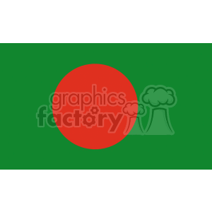 The flag of Bangladesh  