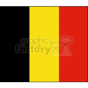 The Flag of Belgium   clipart.