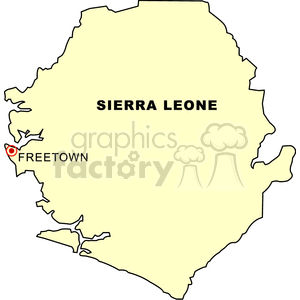 mapsierra-leone clipart. Commercial use image # 149097