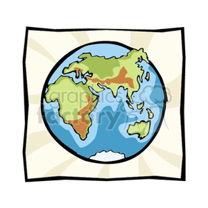 Map of earth  clipart. Commercial use image # 149265