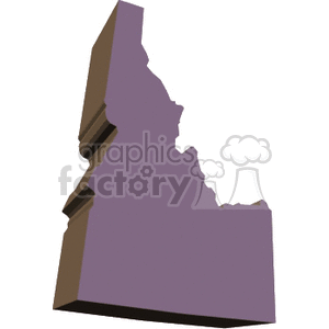 Idaho  purple clipart. Royalty-free image # 149369