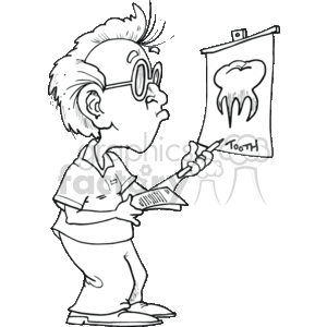coloring page of dentist clipart. Commercial use image # 149630