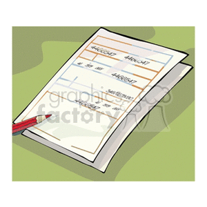 pancilinvoice clipart. Commercial use image # 149921