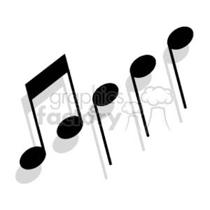 music notes clipart. Royalty-free image # 150036