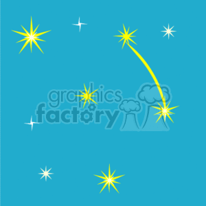 sky_stars_fall001 clipart. Commercial use image # 150974