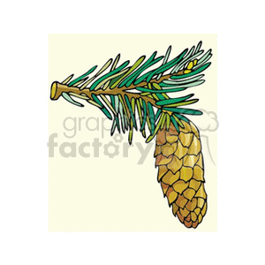 nutpine clipart. Royalty-free image # 152240