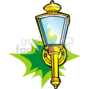 gold outdoor light clipart. Royalty-free image # 153606