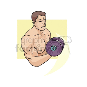bodybuilder clipart. Royalty-free image # 153847