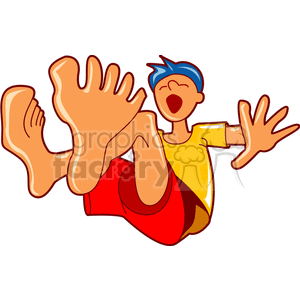 Boy falling clipart. Commercial use image # 154208