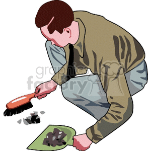 sweep-guy clipart. Commercial use image # 154969