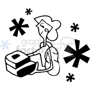 Pple045_bw clipart. Royalty-free image # 155294