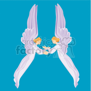   angel angels heaven two holy wings wing angel010.gif Clip Art People Angels 