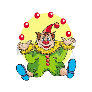   circus clown clowns juggle juggling Clip Art People Clowns 