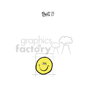 A Devilish Round Face Yellow animation. Commercial use animation # 157084