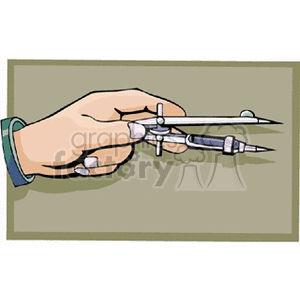 hand holding a compass clipart. Commercial use image # 157998