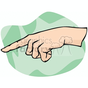 Pointing finger clipart. Royalty-free image # 158031