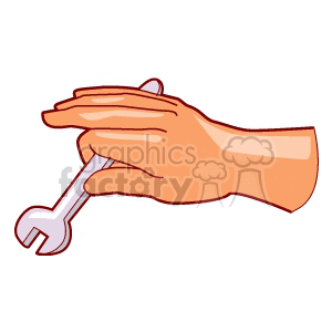 hand hands mechanic tool tools wrench wrenches Clip Art People Hands mechanic holding grab