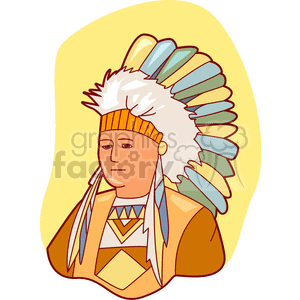 Navajo Chief clipart. Royalty-free image # 158507