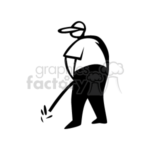 teenager peeing outside clipart. Commercial use image # 159115