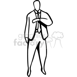 time late meeting schedule watch man business  BBA0289.gif Clip Art People Occupations wrist looking arm up professional waiting suit tie black white vinyl-ready