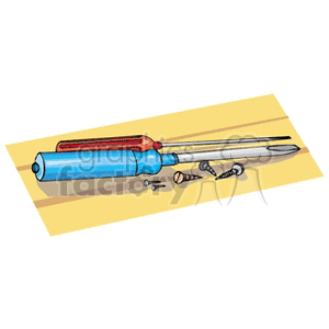 screwdriver clipart. Royalty-free image # 160448