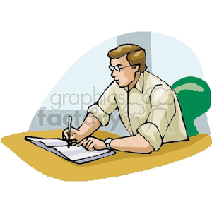 teacher writing clipart. Commercial use image # 160495