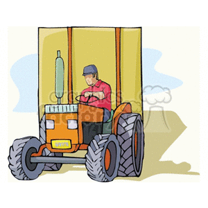 tractordriver clipart. Royalty-free image # 160513