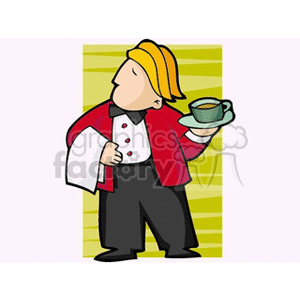 waiter121 clipart. Commercial use image # 160521