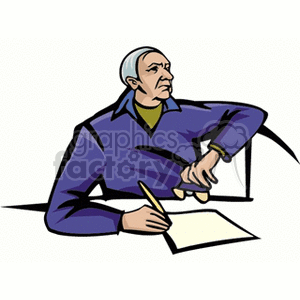 writer2 clipart. Commercial use image # 160567